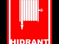 Placuta pentru marcarea hidrantilor