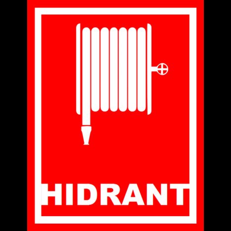 Placuta pentru marcarea hidrantilor